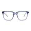 chunky acetate square adults optical glasses blue