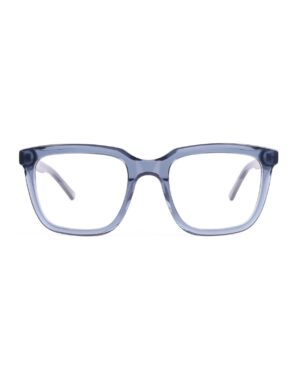 chunky acetate square adults optical glasses blue