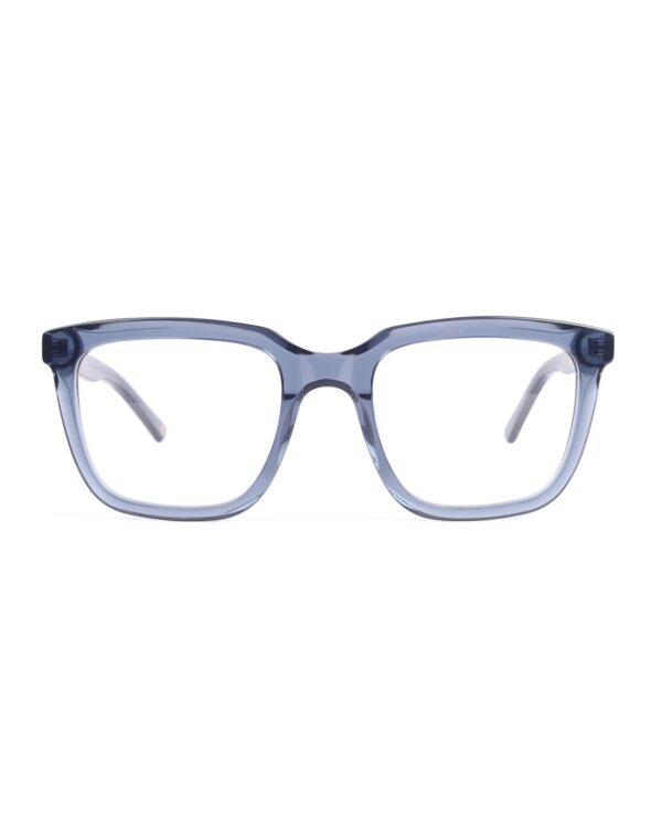 chunky acetate square adults optical glasses blue