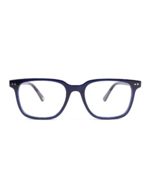 square preppy navy adult optical glasses
