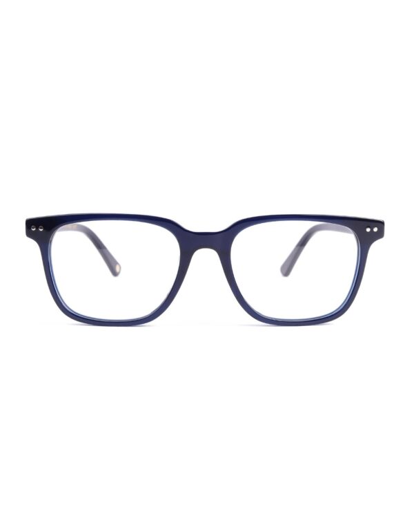 square preppy navy adult optical glasses