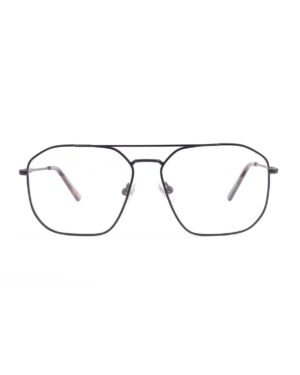 metal aviator black adult optical glasses