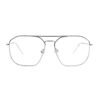 metal aviator silver adult optical glasses