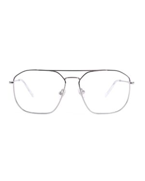 metal aviator silver adult optical glasses