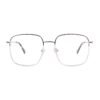 oversized metal silver adult optical frames