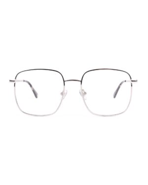 oversized metal silver adult optical frames