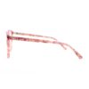 oversized square pink marble acetate adult optical frame