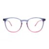 preppy round pink graduated acetate adult optical glasses frames