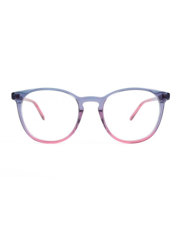 preppy round pink graduated acetate adult optical glasses frames