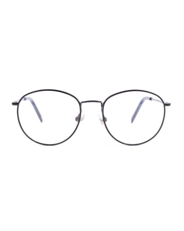 metal round black adult optical glasses frame
