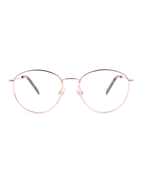 metal round gold adult optical glasses frame