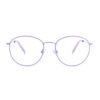 metal round lilac adult optical glasses frame