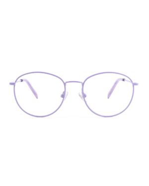 metal round lilac adult optical glasses frame