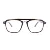 black acetate combination aviator adults optical glasses frame