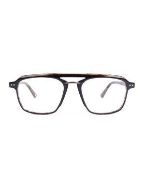 black acetate combination aviator adults optical glasses frame