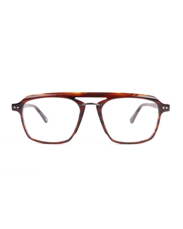 tortoiseshell acetate combination flat brow aviator adults optical glasses frame