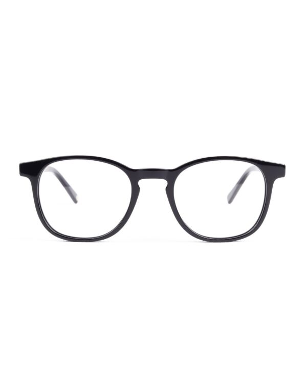 teen preppy round black acetate optical glasses frames