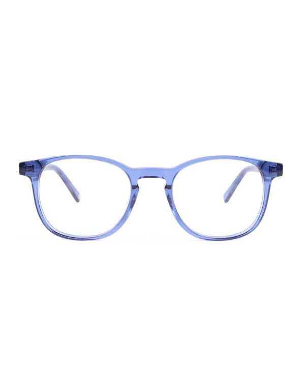 teen preppy round blue acetate optical glasses frames