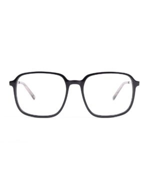 oversized retro square black acetate adult optical glasses frames