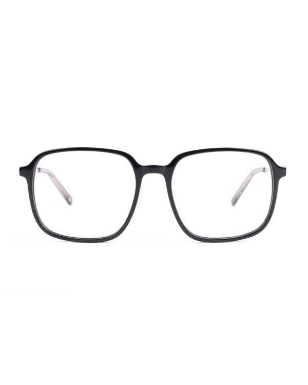 oversized retro square black acetate adult optical glasses frames