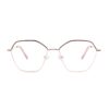 petite geometric metal rose adult optical glasses frames