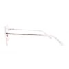 petite geometric metal green adult optical glasses frames