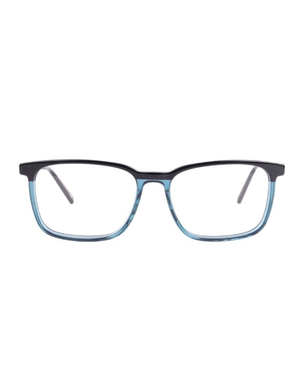 rectangle blue combination acetate adult optical frames