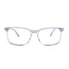 rectangle grey blue combination acetate adult optical frames