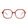 retro chunky oversized square brown tortoiseshell acetate adult optical frames
