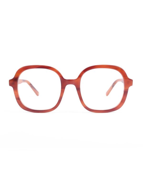 retro chunky oversized square brown tortoiseshell acetate adult optical frames