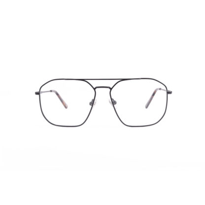 Forever & a Day Mens Metal Aviator Black Optical Glasses