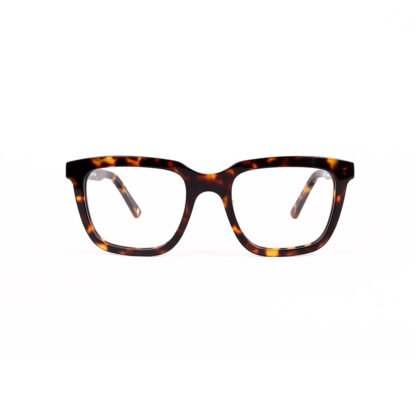 Forever & a Day Mens Bold Square Brown Tort Optical Glasses