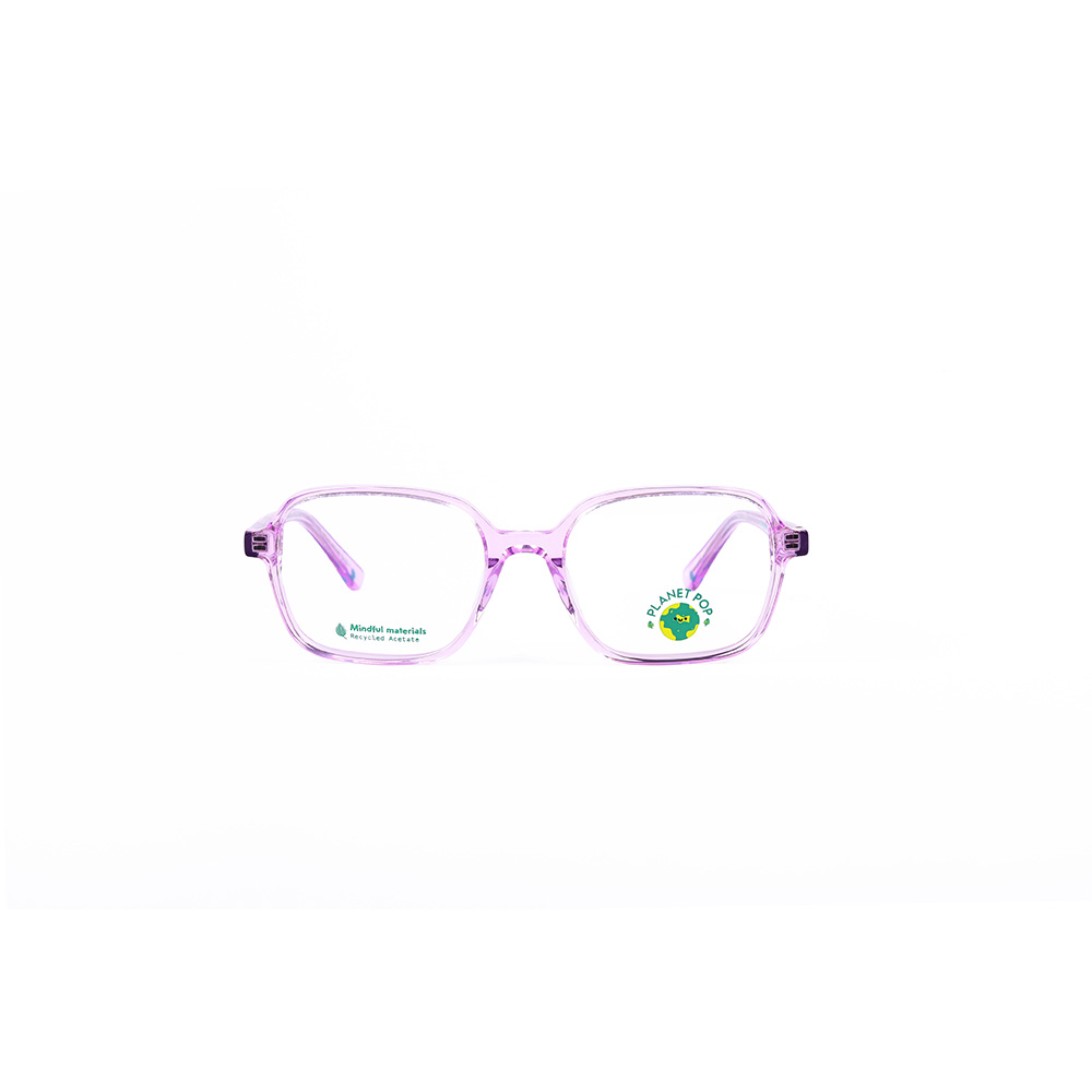 Planet Pop Girls Purple Round Square Optical Glasses