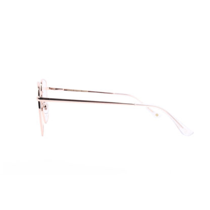Forever & a Day Womens Oversized Square Gold Optical Glasses