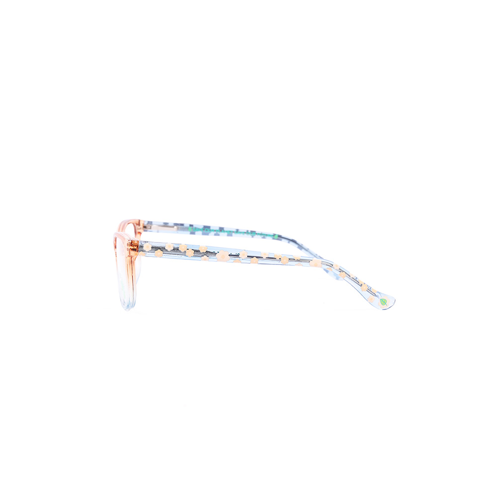 Planet Pop Girls Orange Gradient Square Flower Print Optical Glasses
