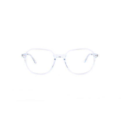Forever & a Day Womens Geometric Blue Optical Glasses