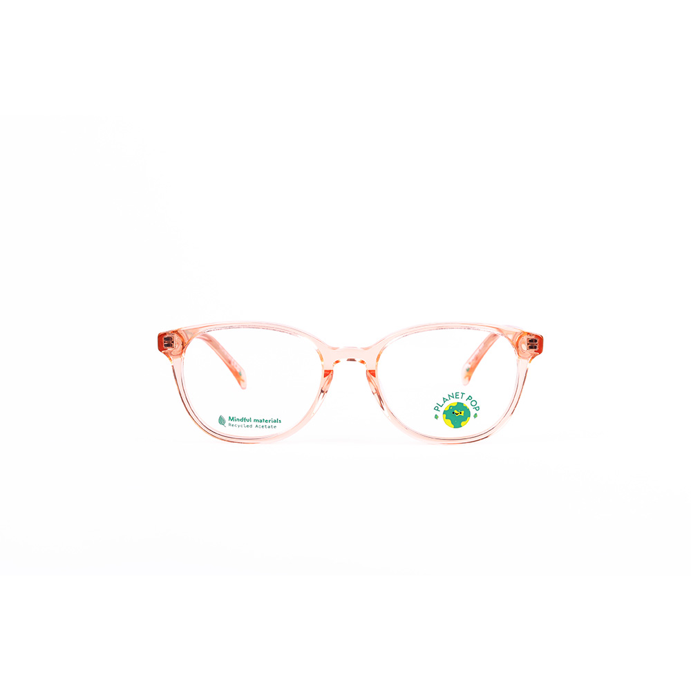 Planet Pop Boys Girls Orange Round Optical Glasses