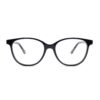 preppy round black acetate adults optical glasses