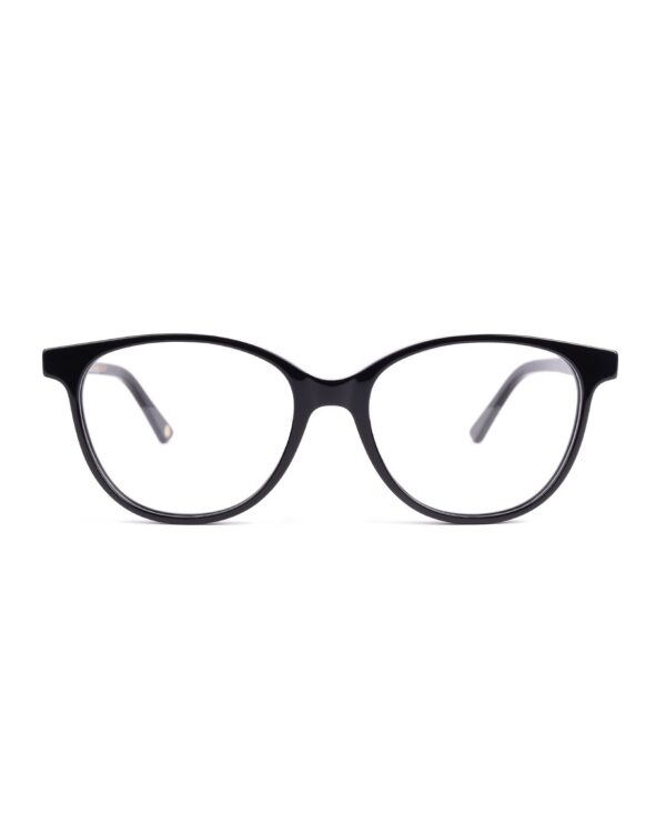 preppy round black acetate adults optical glasses