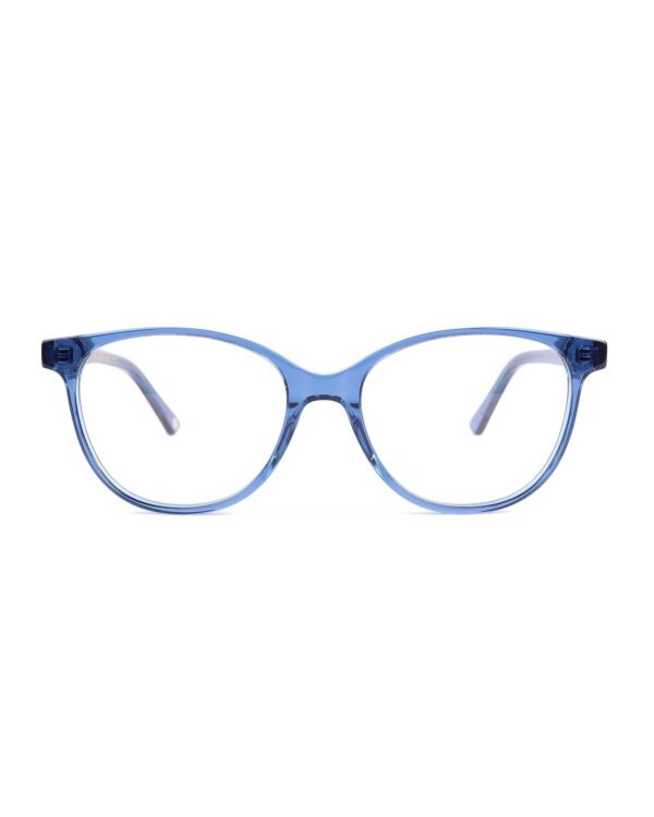 preppy round blue acetate adults optical glasses
