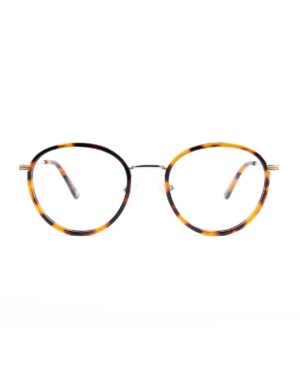 combination round adults tortoiseshell optical glasses