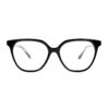cat eye acetate black frame adult optical glasses
