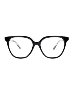 cat eye acetate black frame adult optical glasses