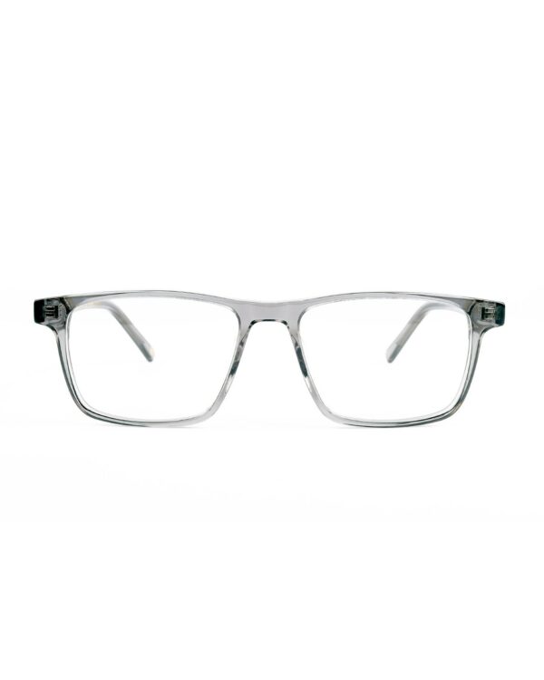 rectangle acetate mens grey optical glasses frames