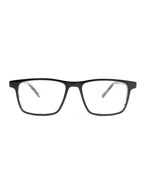 rectangle acetate mens black optical glasses frames