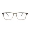 rectangle acetate mens grey optical frame