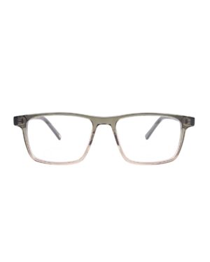 rectangle acetate mens grey optical frame
