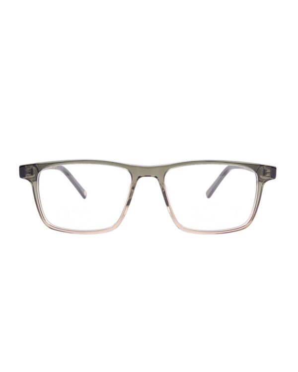 rectangle acetate mens grey optical frame