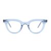 chunky acetate cat eye blue adults optical frame glasses