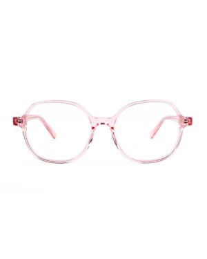 oversized square pink teen optical glasses frame